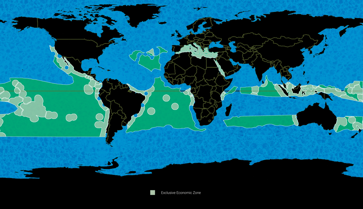 Map of optimal OTEC deployment locations globally